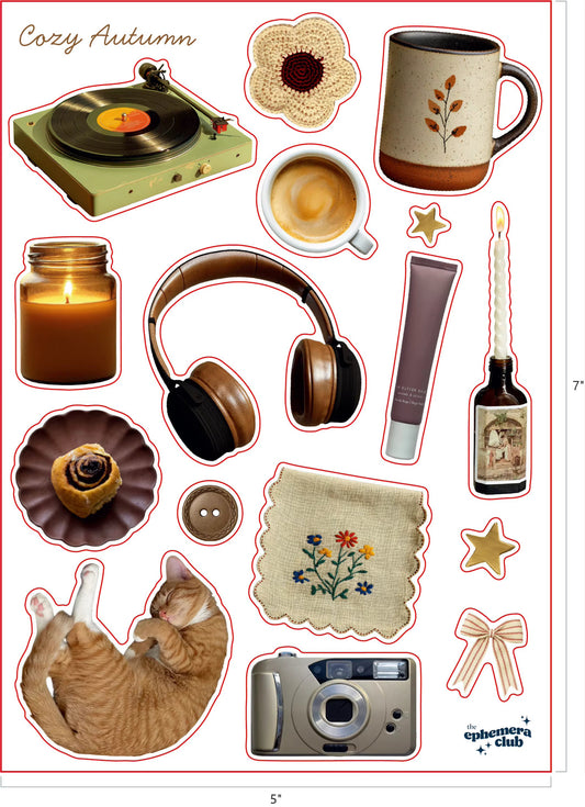 Cozy Autumn Sticker Sheet