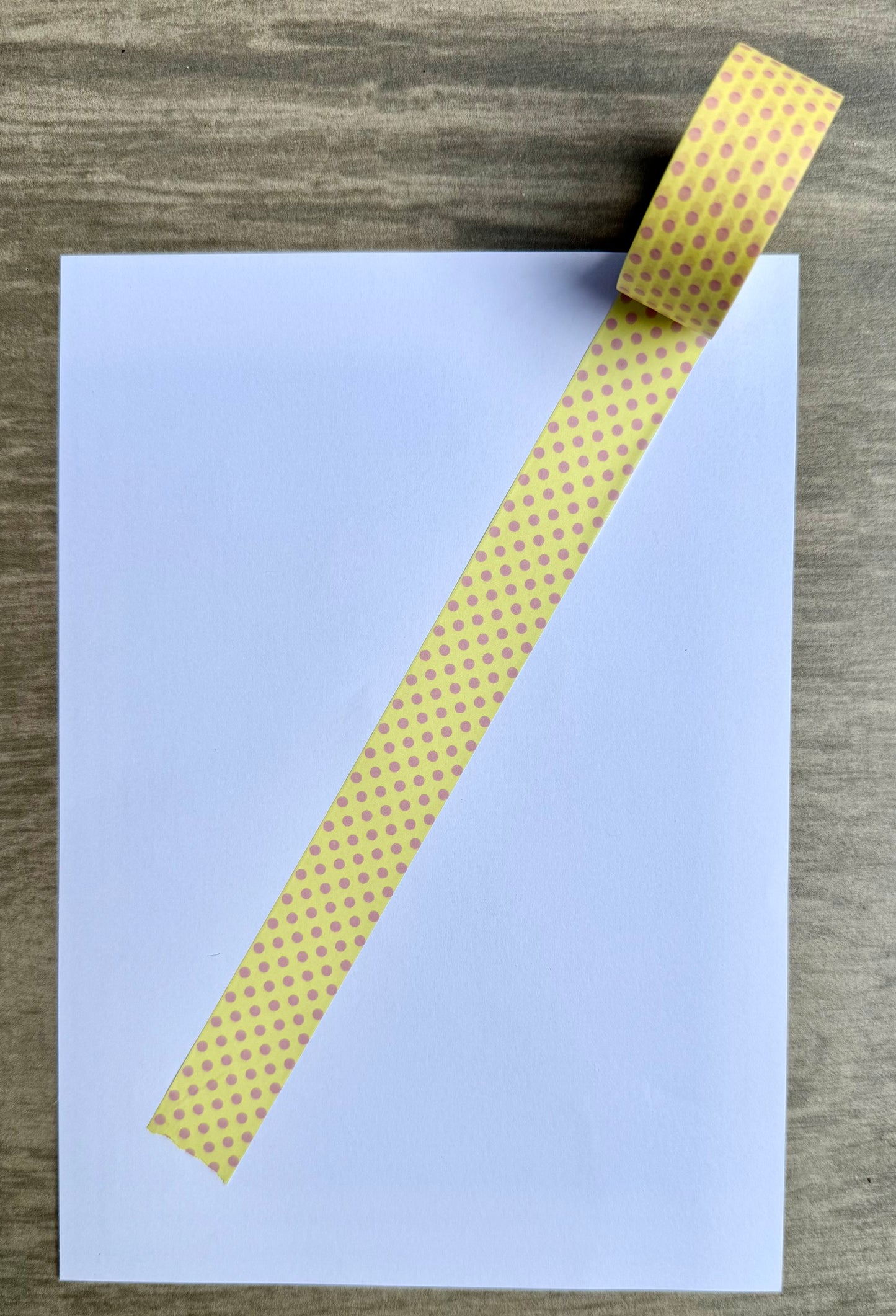 ellow & Pink Polka Dot Washi Tape