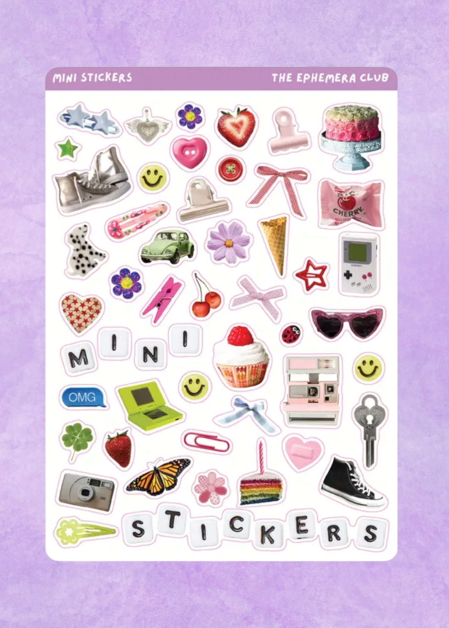 Mini Stickers Sticker Sheet - Vol. 1