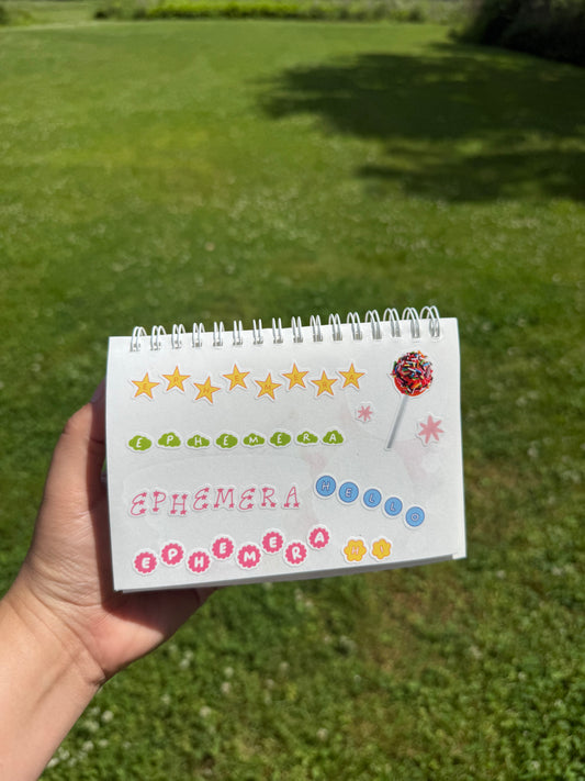 Pink Alphabet Sticker Sheet | Journal Letter Stickers