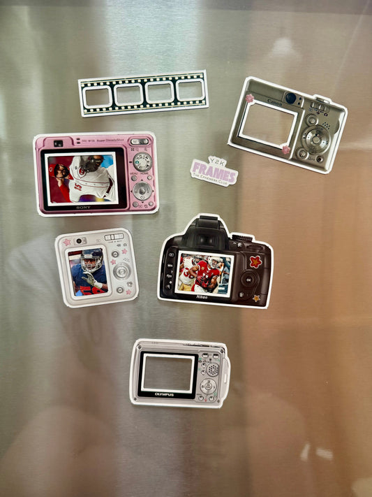 Y2K Camera Frame Magnets | Magnetic Photo Frames