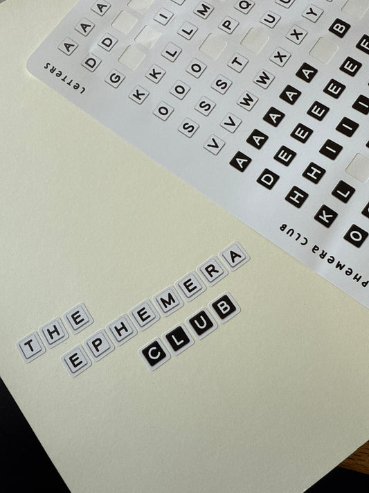 Alphabet Letter Sticker Sheet
