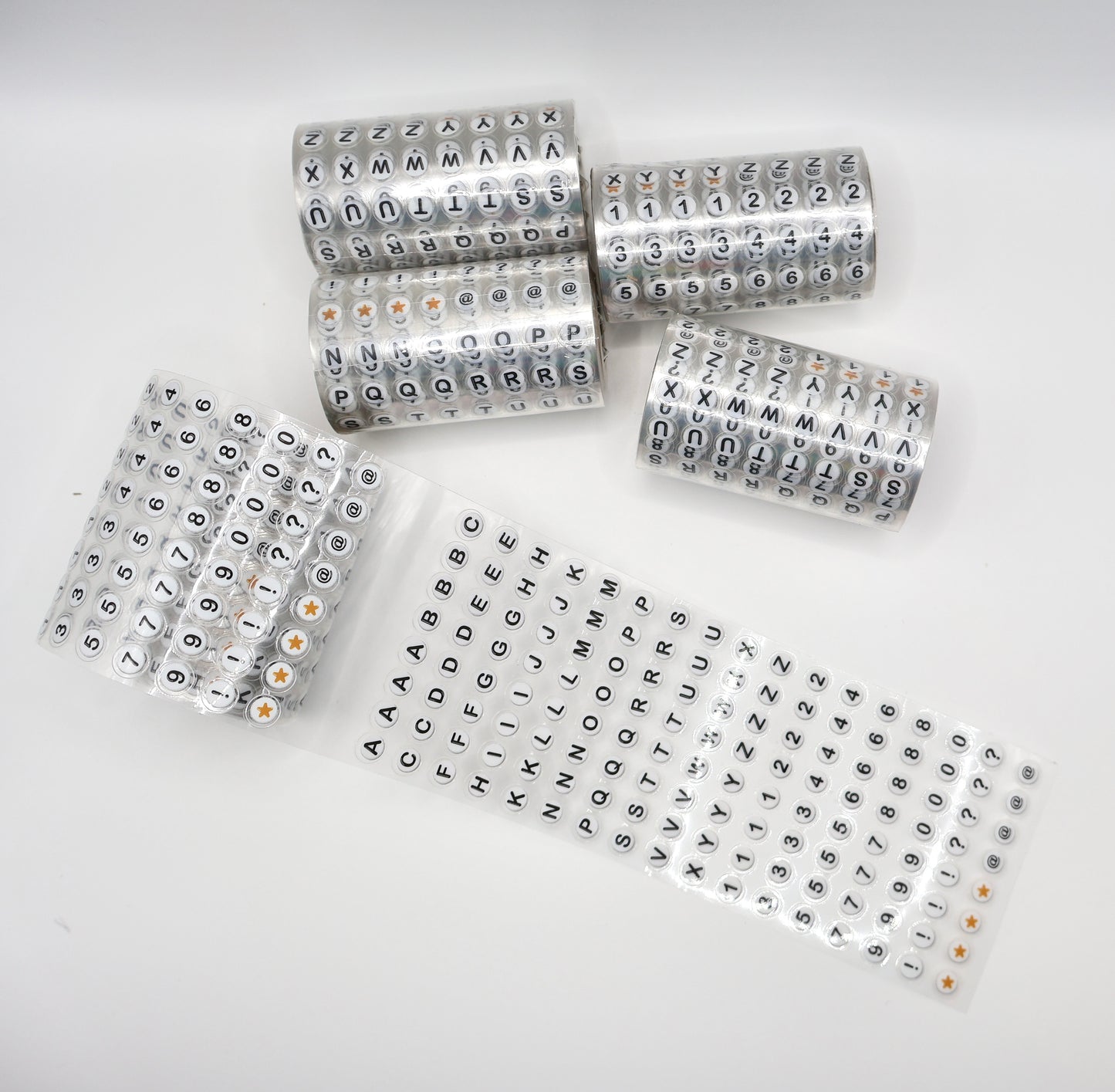 Tiny Letter Beads Alphabet PET Tape