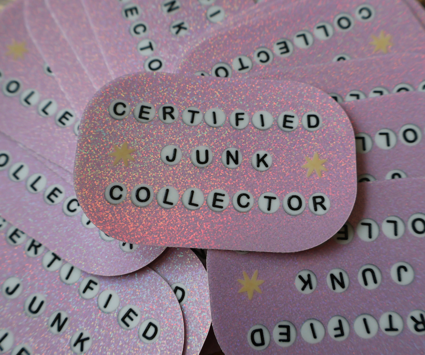 Certified Junk Collector Holographic Sticker