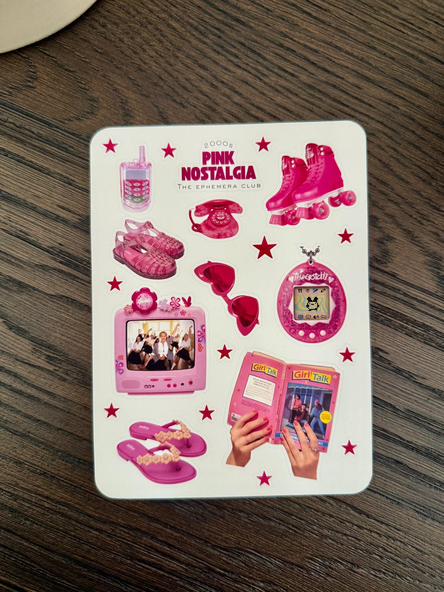 Pink Nostalgia Sticker Sheet | 4x6