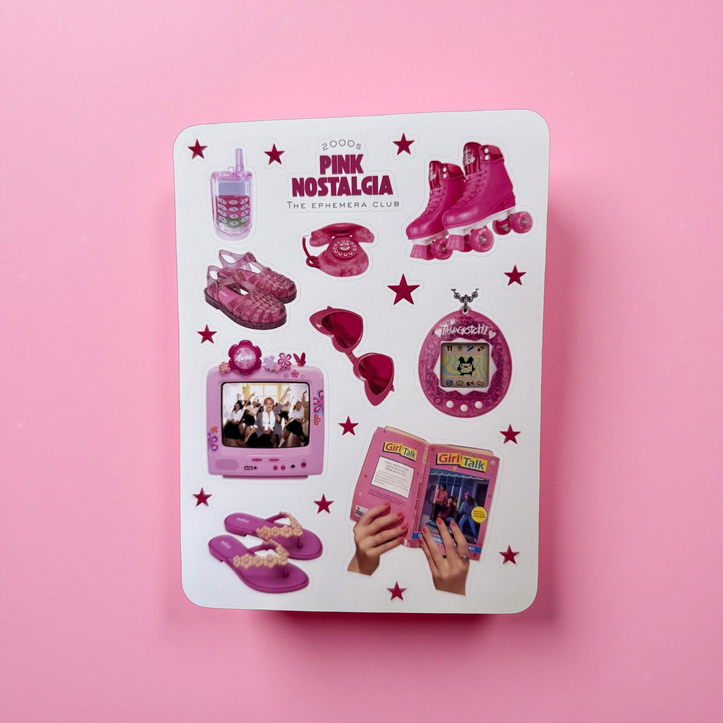 Pink Nostalgia Sticker Sheet | 4x6