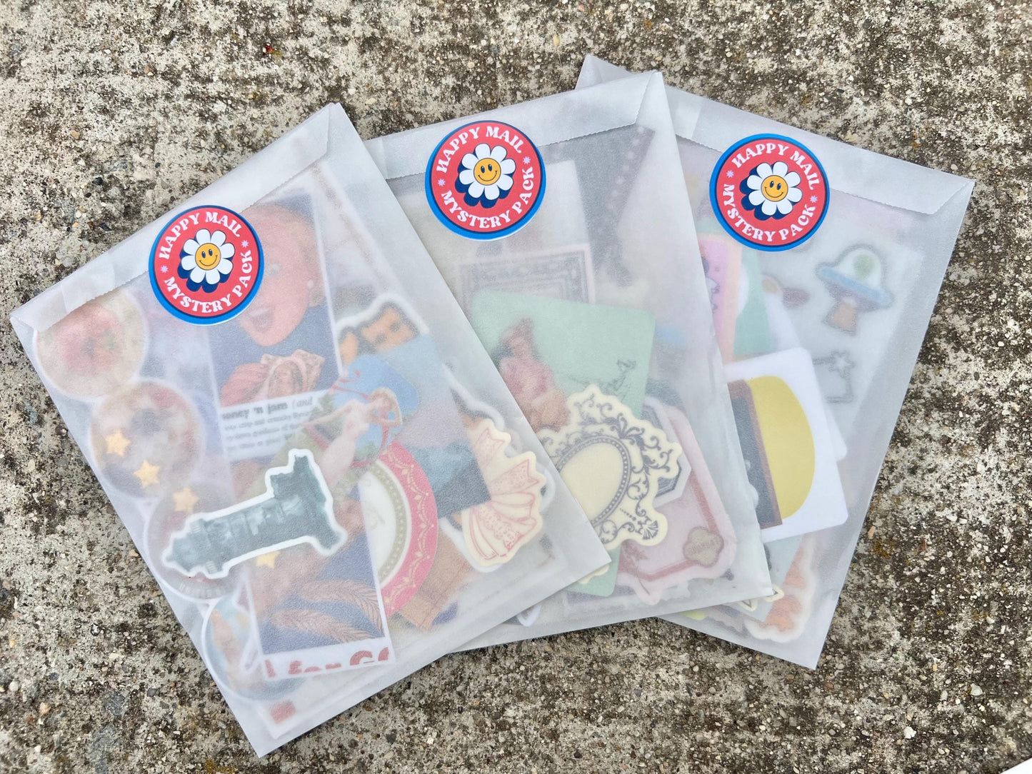 Mystery Bag- 35 pcs Stickers, Paper Scraps & More – Junk Journal Grab Bag