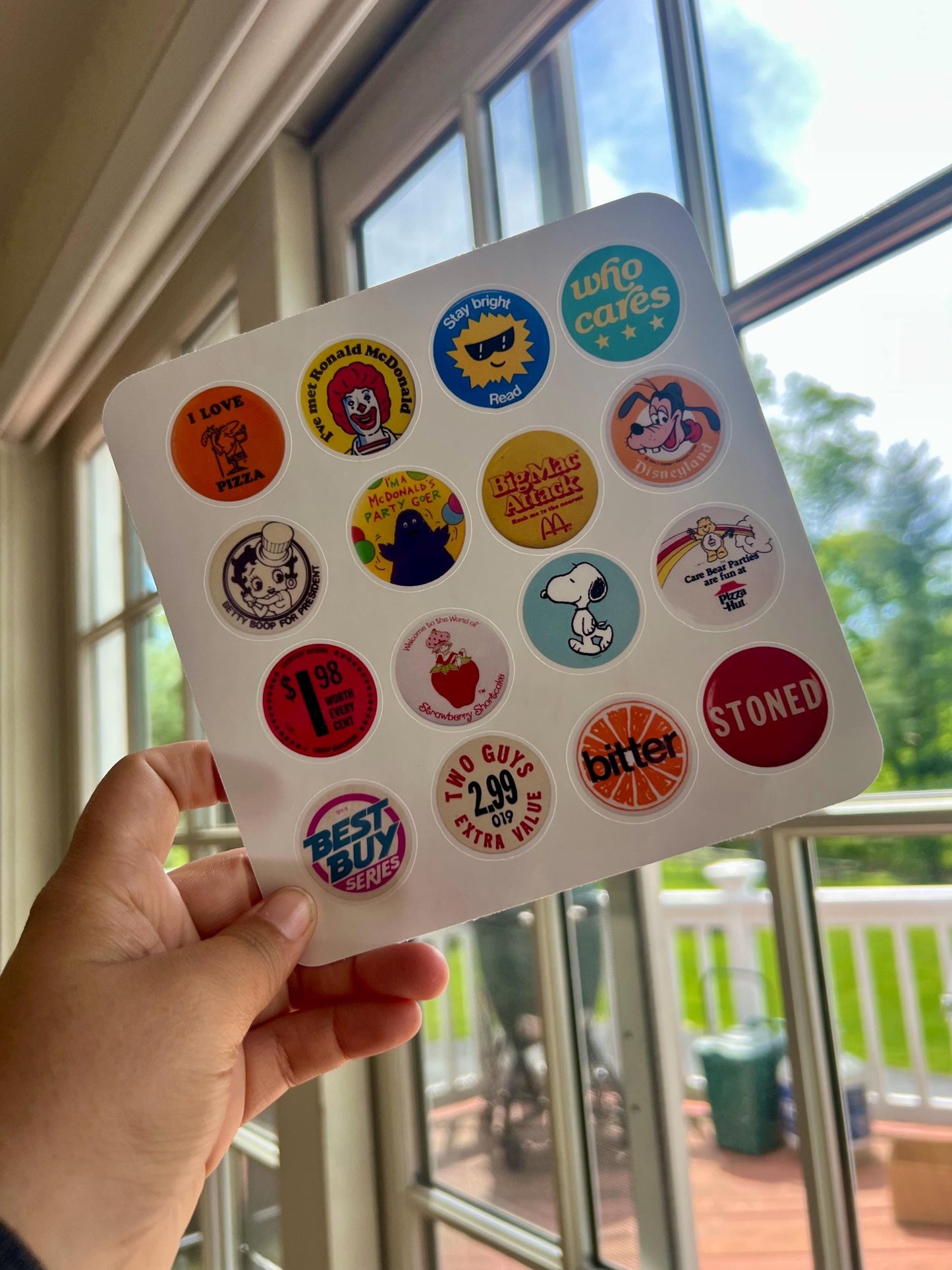 Retro Nostalgia Sticker Sheet – Vintage-Inspired Pop Culture