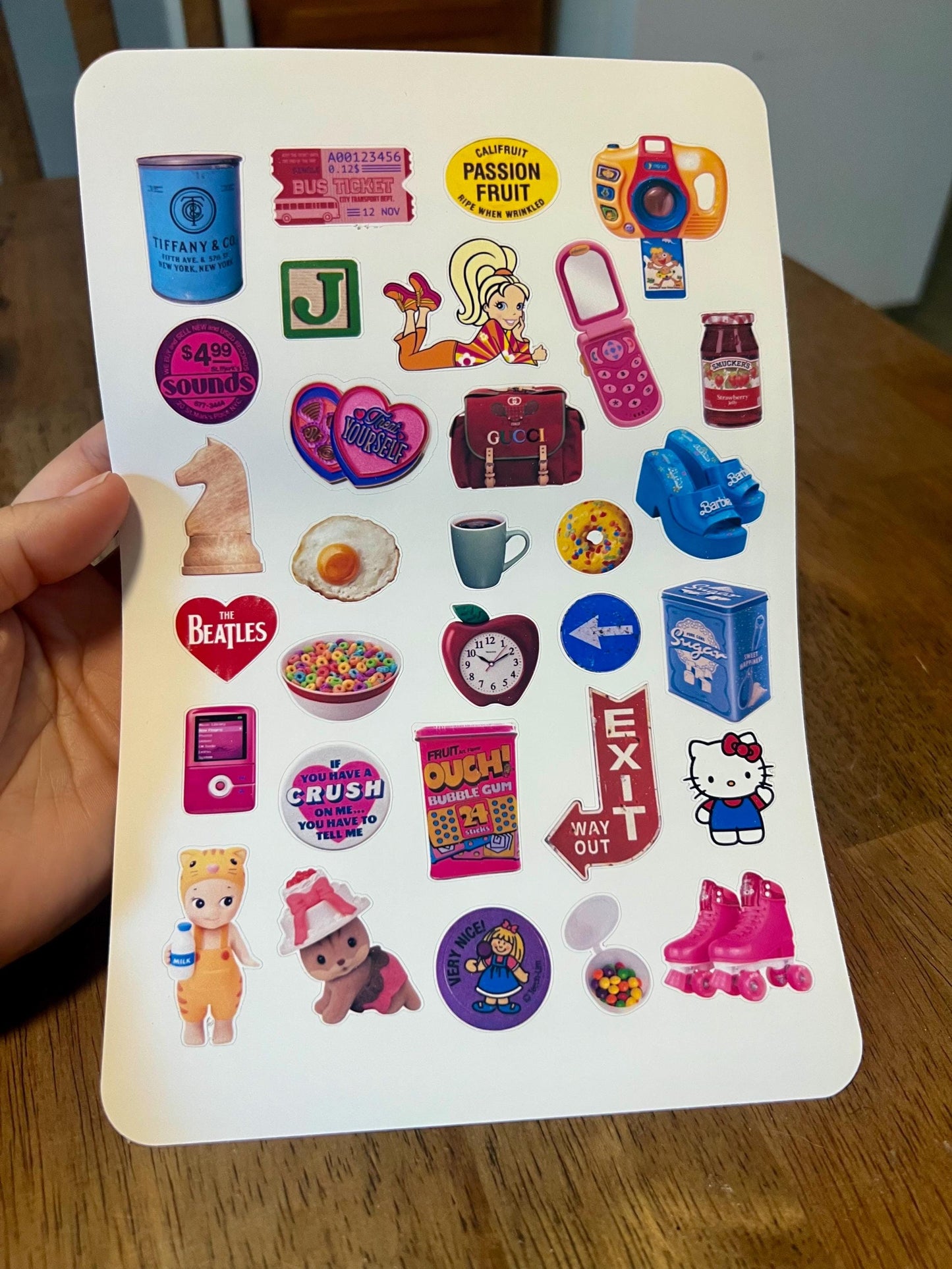Retro Nostalgia n PNG, Y2K Sticker Sheet – Vol 3 n 4 - Vintage-Inspired Collage Stickers