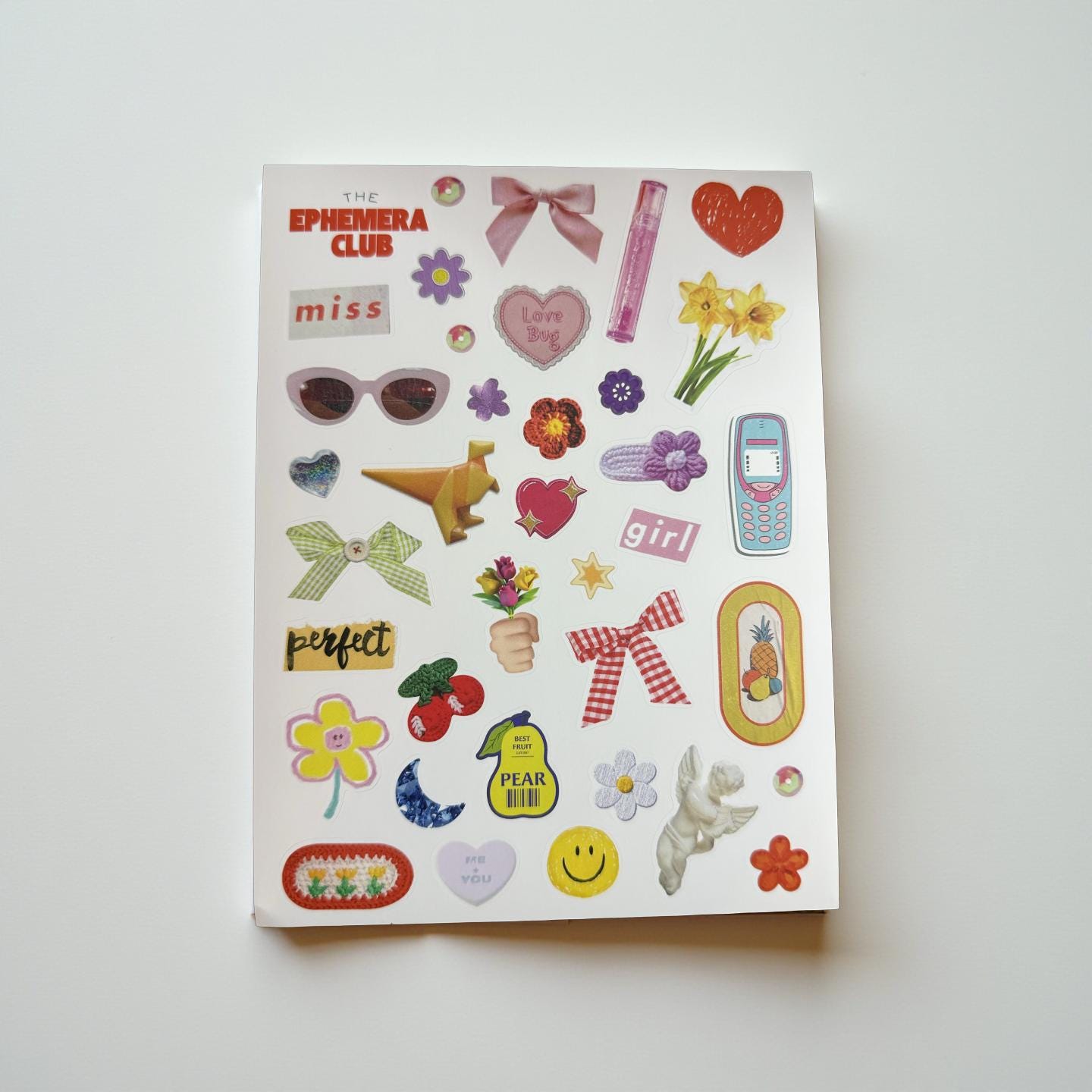 Pretty Little Things VOL. 2 ā Girly Ephemera Stickers with Hearts, Bows, Dice & Flowers | Cute Y2K Toycore Stickers for Journal