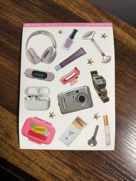 From My Bag Vol. 2 – Everyday Ephemera Stickers for Junk Journaling & Scrapbooking