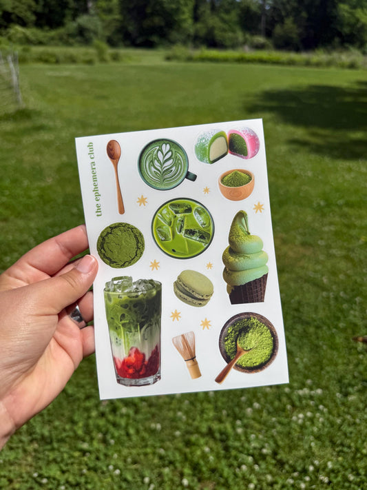 Matcha Sticker Sheet
