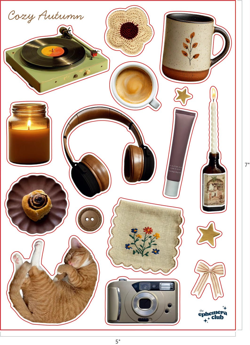 Cozy Autumn Sticker Sheet