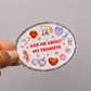 Ask Me About My Trinkets Sticker
