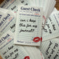Journal Girl Sticker | Can I Have It For My Journal? Guest Check Die Cut | Scrapbooking & Junk Journal Sticker