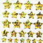 Sticker Magic UK - Prismatic Gold Stars - Mini Sheet