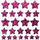 Sticker Magic UK - Prismatic Stars Dark Pink - Mini Sheet