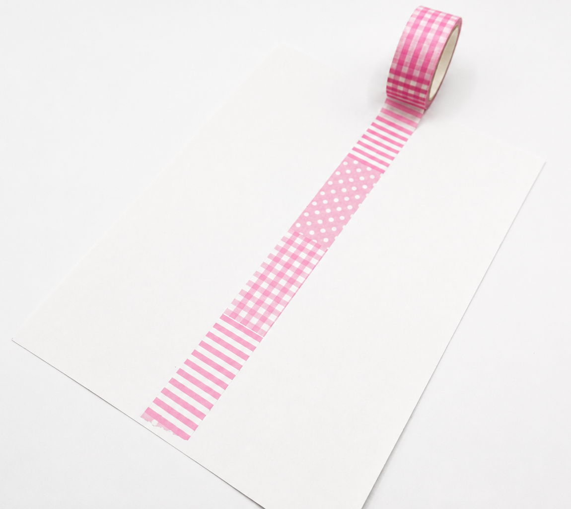 Pink Patchwork Washi Tape