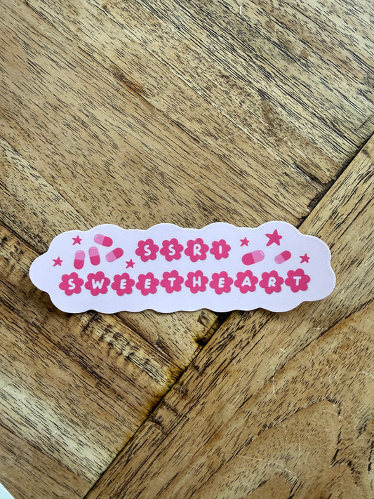 SSRI Sweetheart Die Cut Sticker