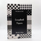 Black & White Scrapbook Paper Book — B-Grade / Oopsie