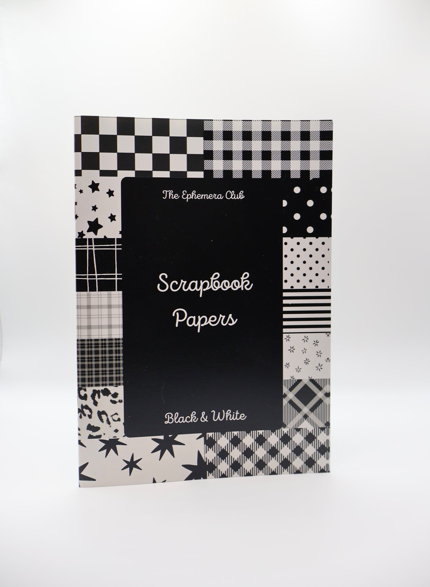 Black & White Scrapbook Paper Book — B-Grade / Oopsie