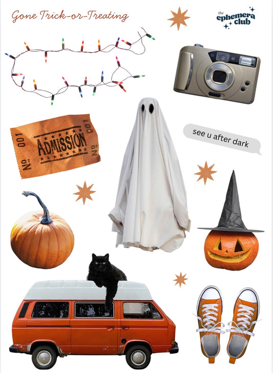 Gone Trick-or-Treating Sticker Sheet