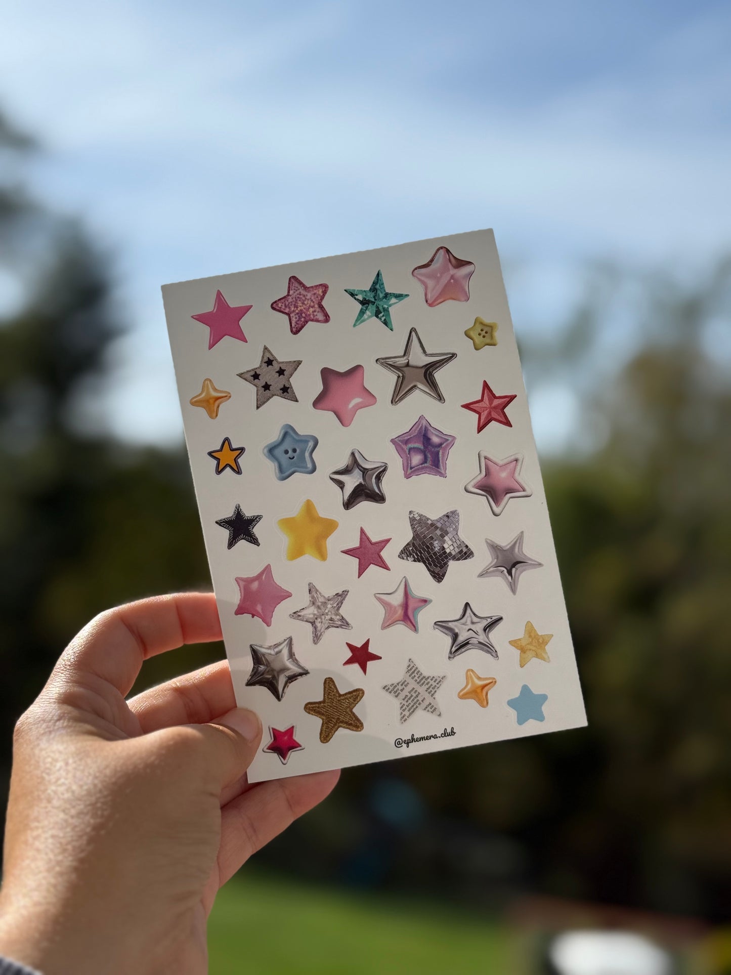 Star Stickers – Cute Scrapbook & Journal Decor | 4x6