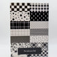 Black & White Scrapbook Paper Book — B-Grade / Oopsie