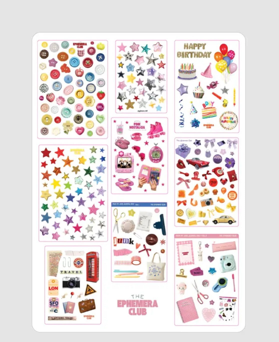 Mini Sticker Sheets Vol. 1 | 5x7 Matte | Mini Collection