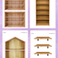 Wooden Shelf Stickers | 5x7