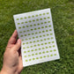 Alphabet Sticker Sheet for Journals | Cloud Letters