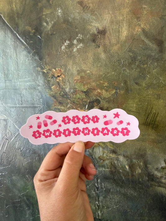 SSRI Sweetheart Die Cut Sticker