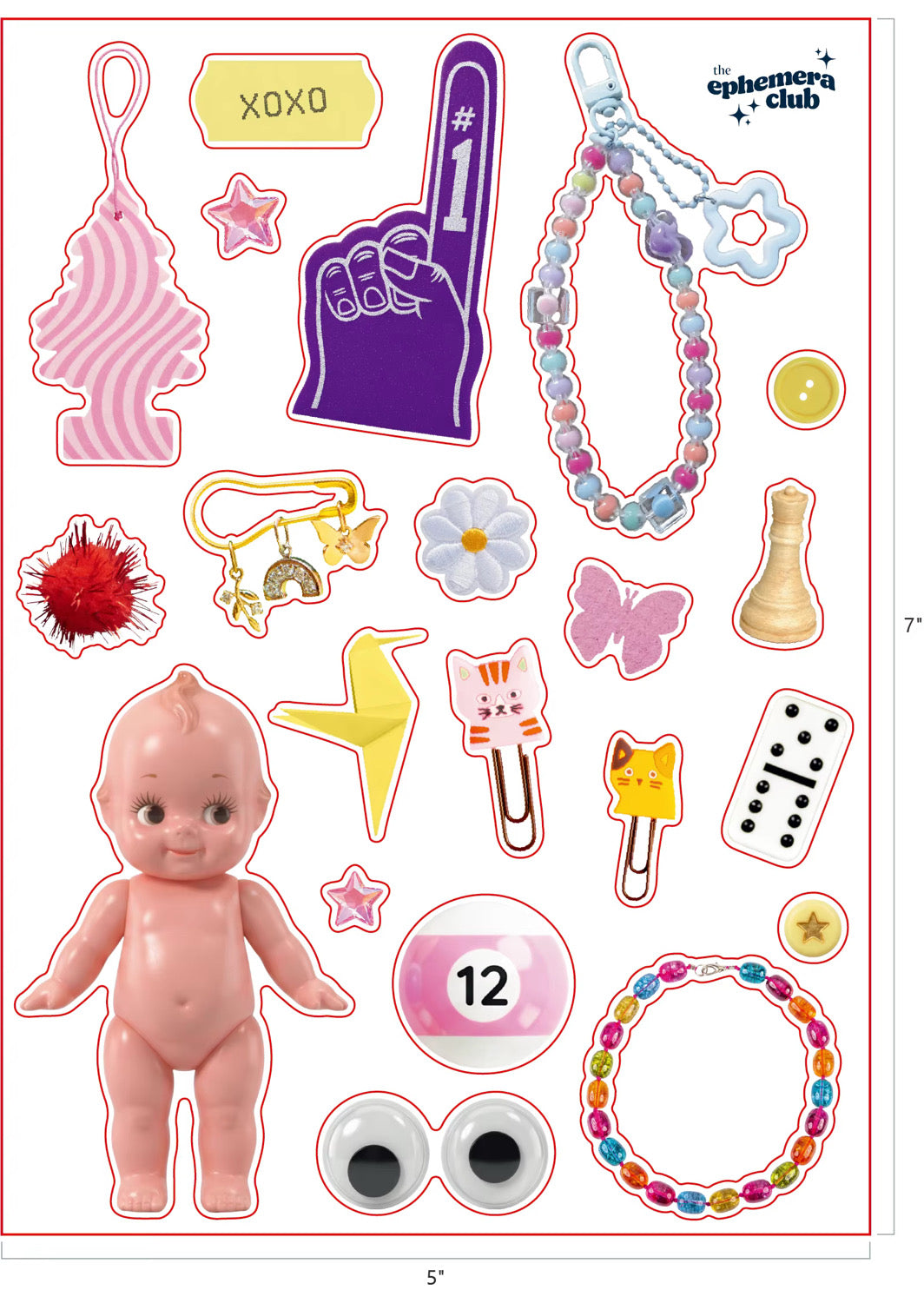 Curiosity Cabinet Ephemera Sticker Sheet