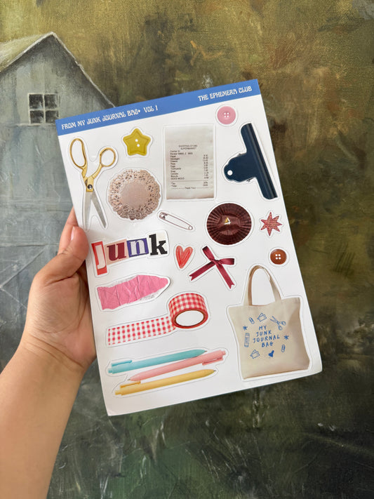 From My Junk Journal Bag Vol. 1 Magnet Sheet