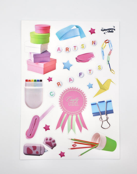 Arts & Crafts Sticker Sheet