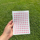 Pink Flower Alphabet Stickers | Journal Labels
