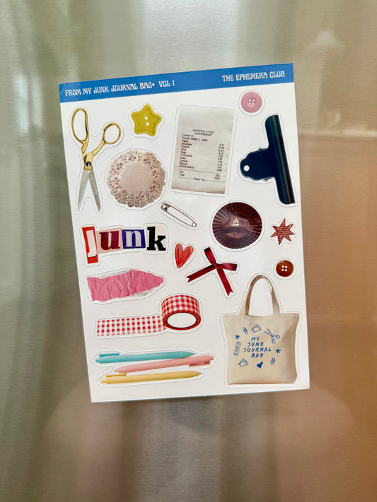 From My Junk Journal Bag Vol. 1 Magnet Sheet