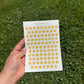 Flower Alphabet Sticker Sheet | Journal Letter Stickers