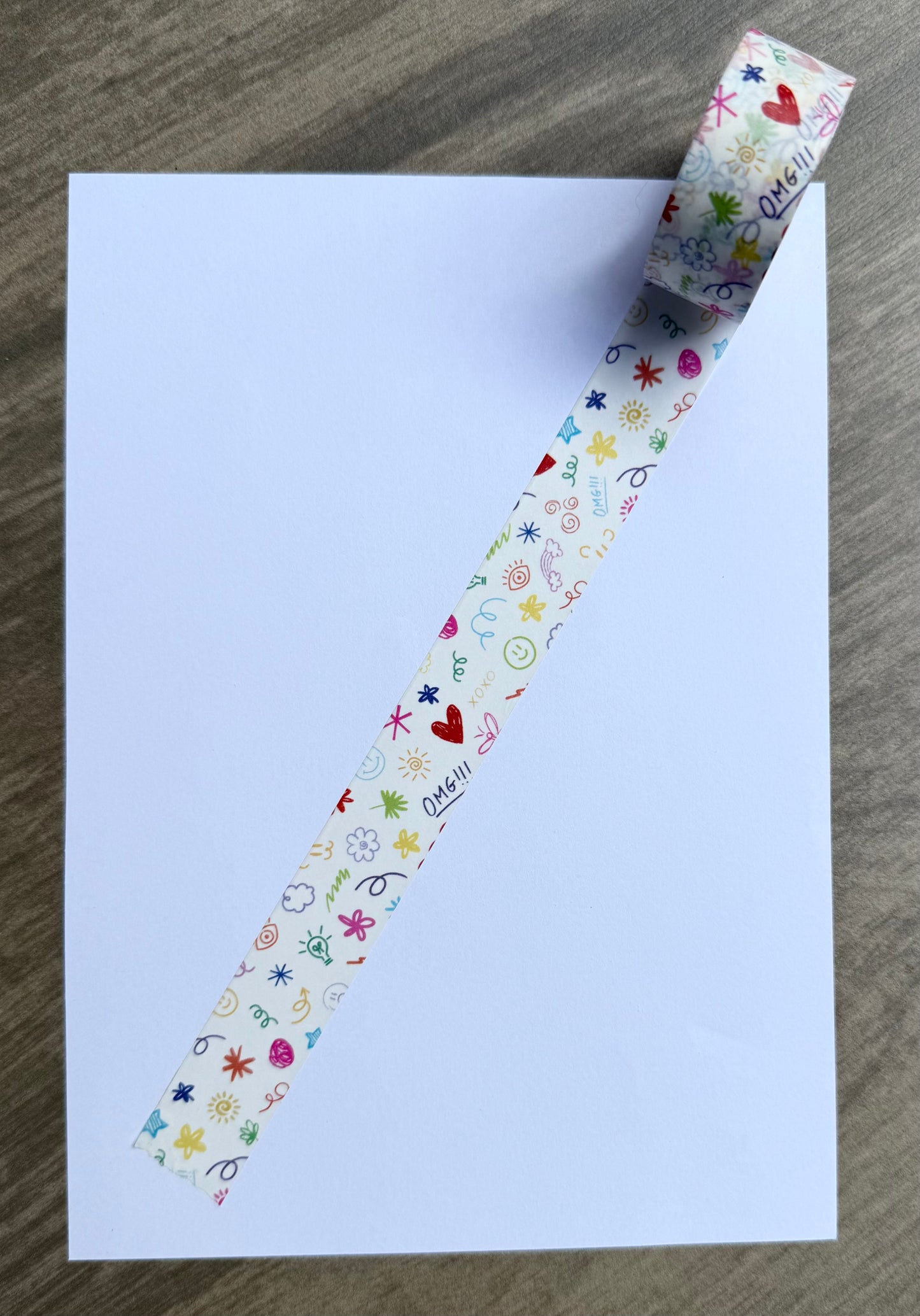 Colorful Doodle Washi Tape