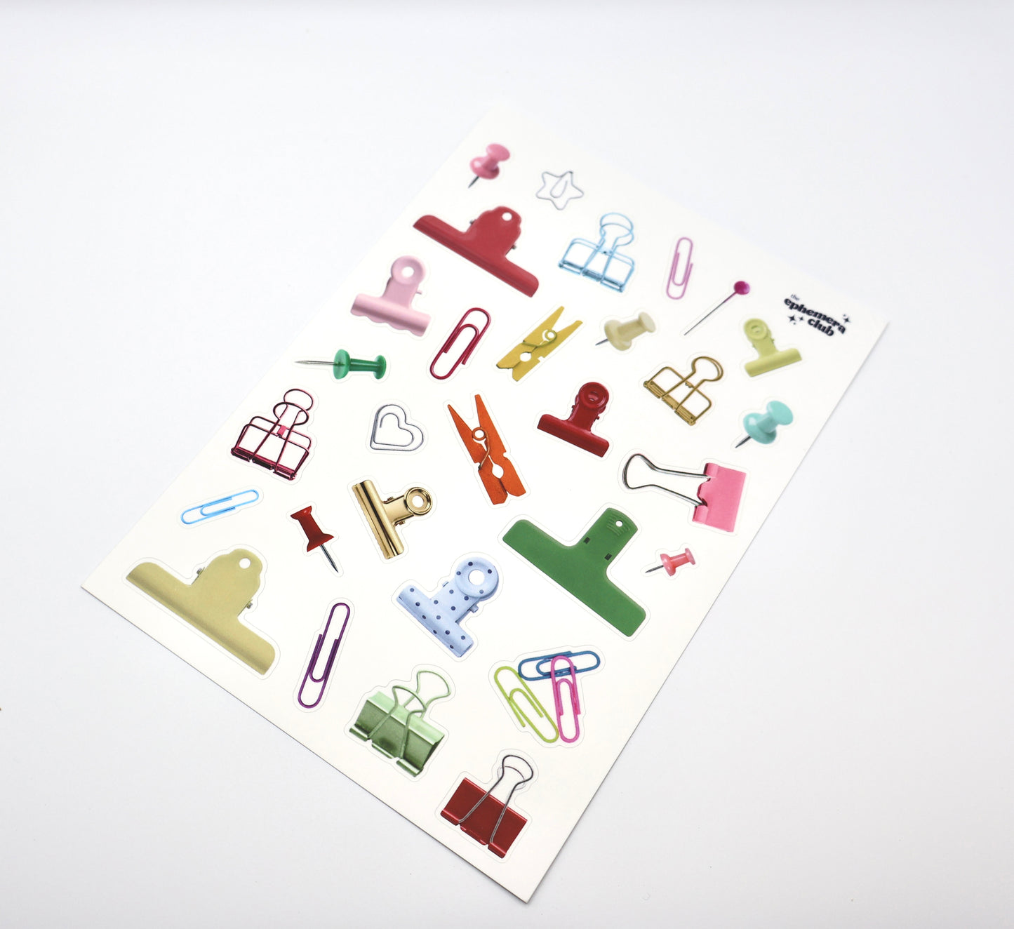 Clips & Pins Sticker Sheet