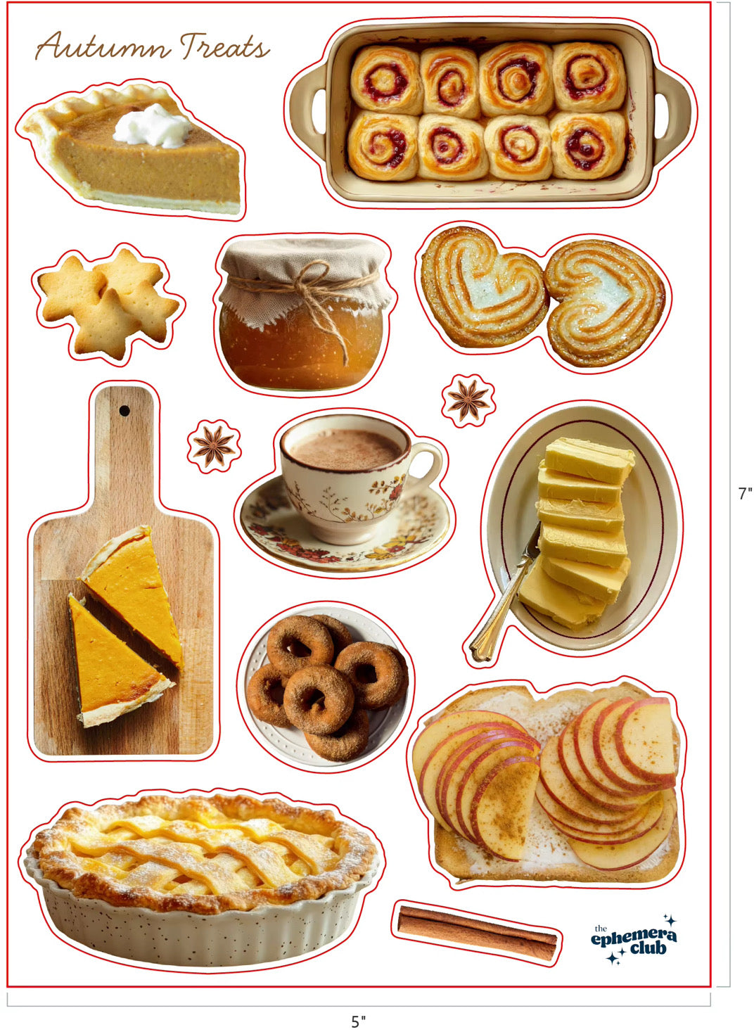 Autumn Treats Sticker Sheet