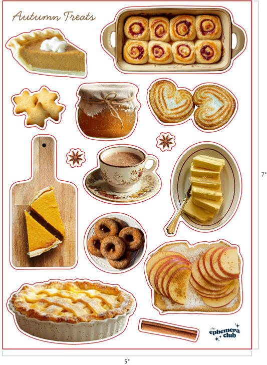 Autumn Treats Sticker Sheet
