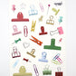 Clips & Pins Sticker Sheet