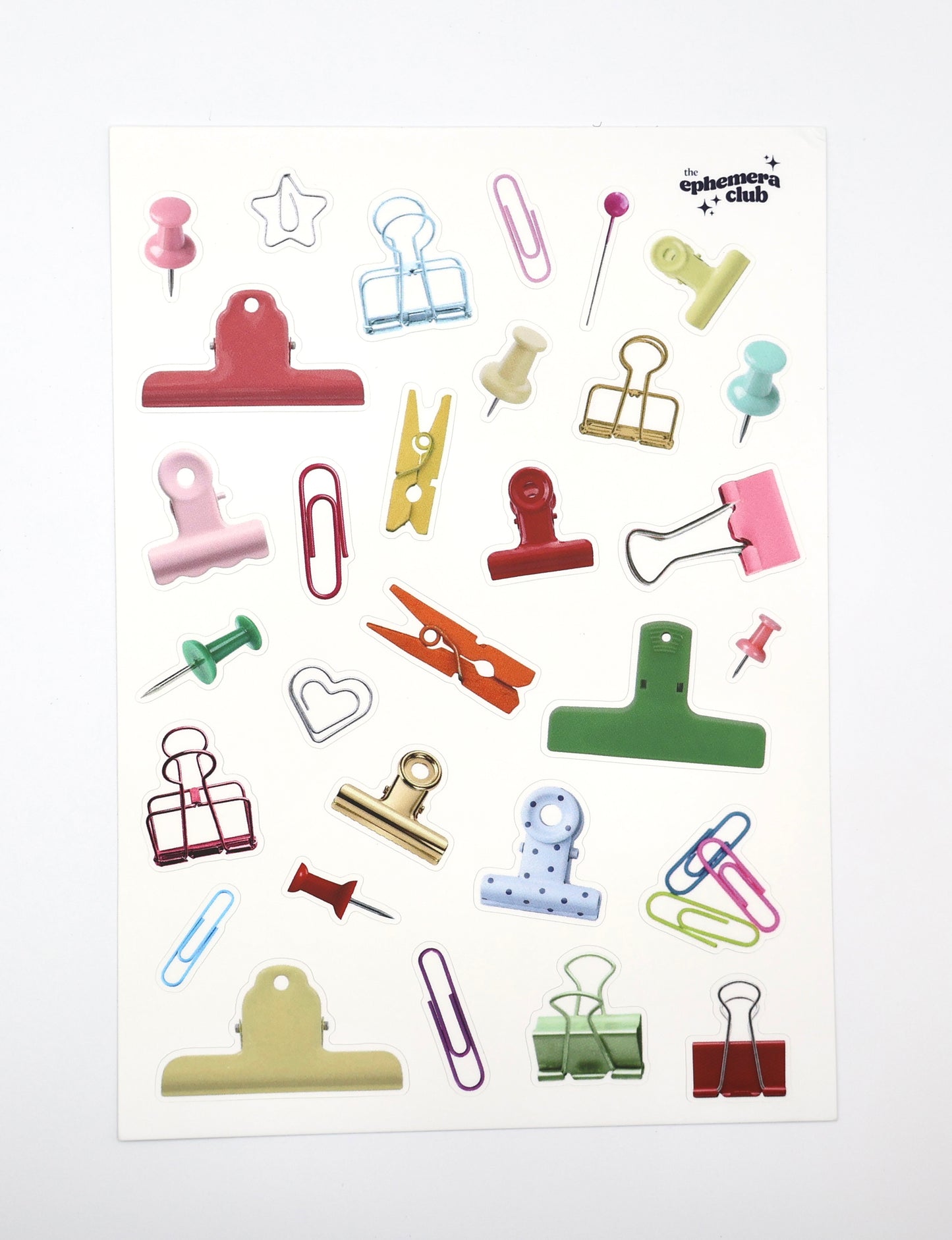 Clips & Pins Sticker Sheet