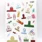 Clips & Pins Sticker Sheet