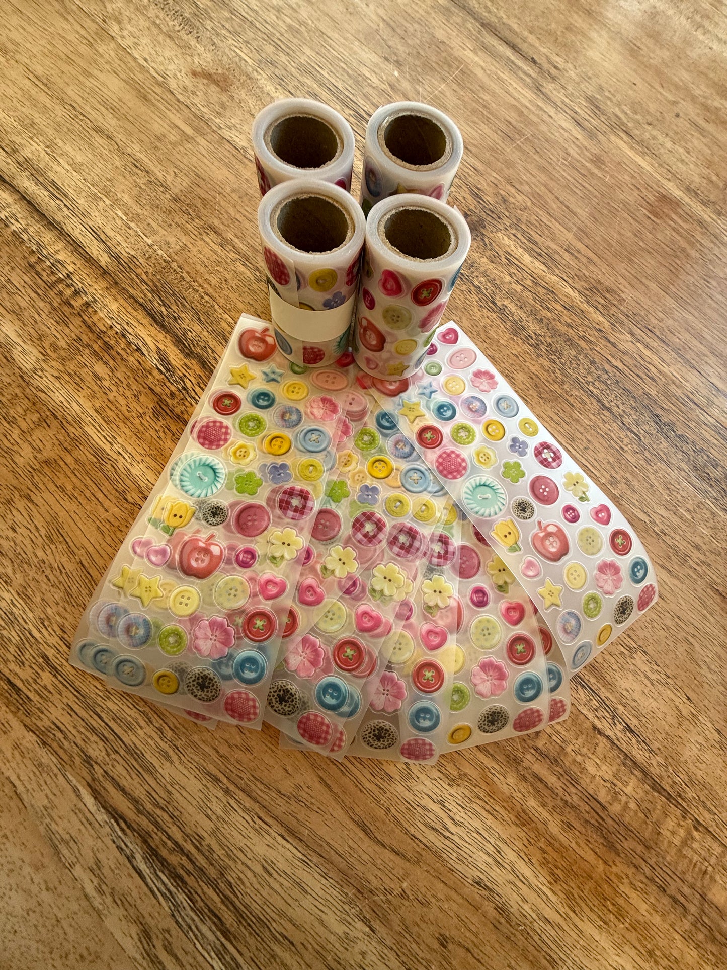 Button Sticker Roll – 400+ Cute Button Stickers