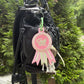 Craft Girl Embroidered Ribbon Keychain