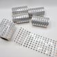 Tiny Letter Beads Alphabet PET Tape
