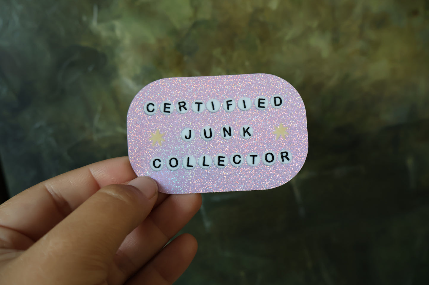 Certified Junk Collector Holographic Sticker
