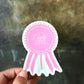 Crafty Girl Award Ribbon Sticker